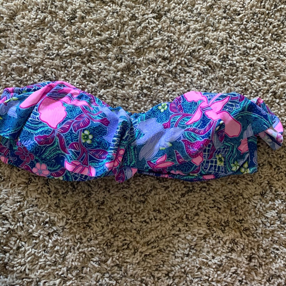 Victoria’s Secret Flounce Bandeau Swim top